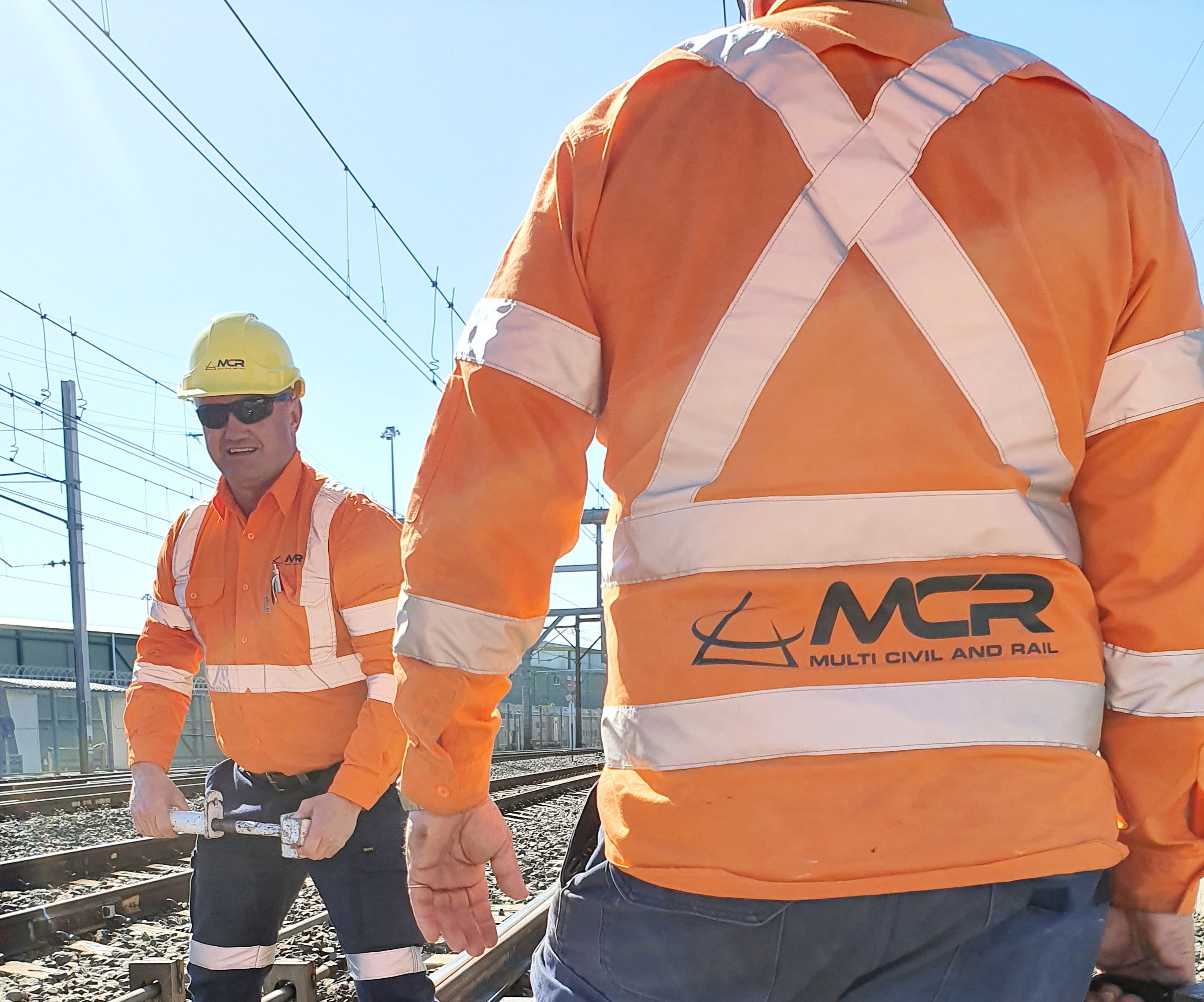 MCR crew working on track